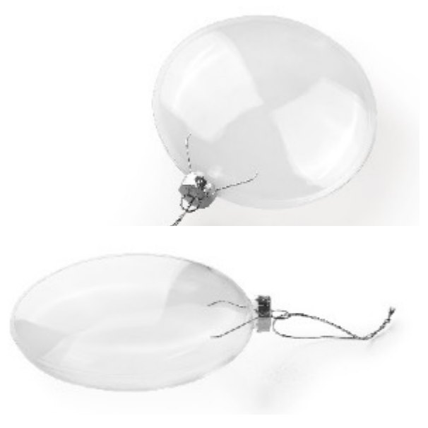 10cm Round Flat Bauble